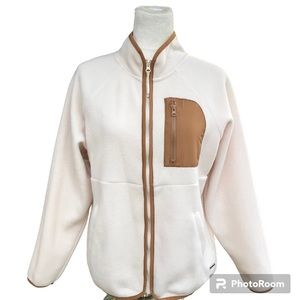 Bearpaw Fleece Teddy Jacket Cream Zip Up Women’s